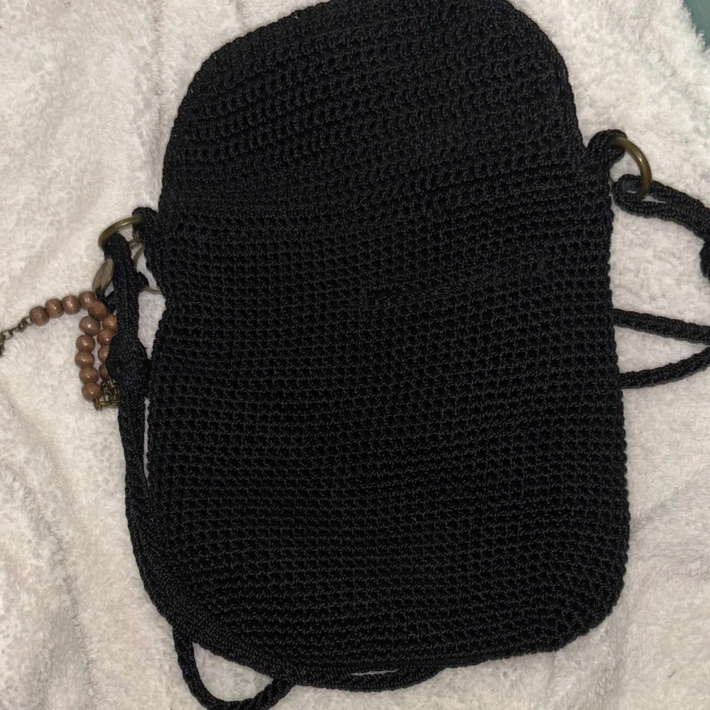 The Sak Black Crochet Crossbody Bag - Picture 7 of 8